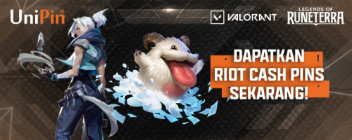 Saatnya Top Up Riot Cash Pin di UniPin!